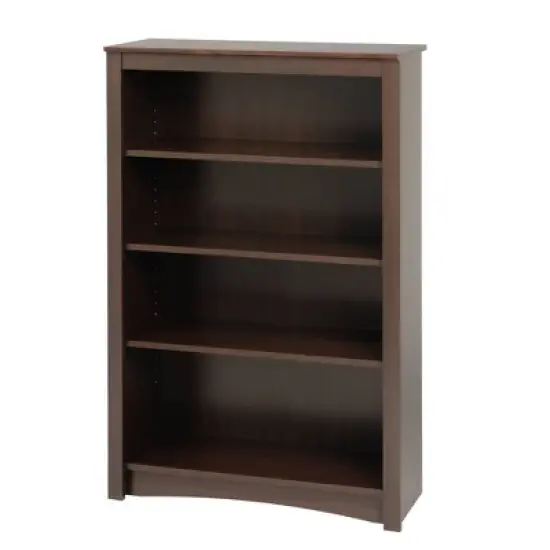 4 Shelf Bookcase Espresso - Prepac image {3}