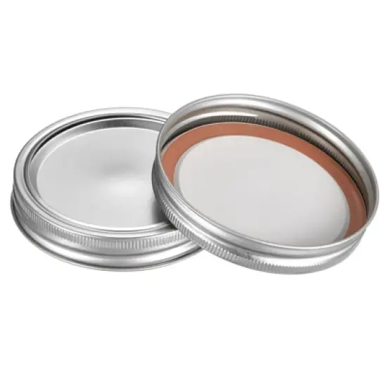Unique Bargains Leak Proof Tinplate Canning Lids Fits Storage Cover 12 Sets image {3}