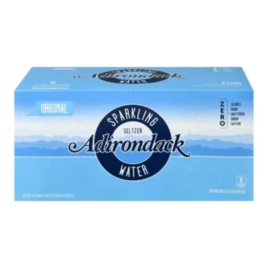 Adirondack Sparkling Seltzer Water Original - Case of 3/8 pack, 12 oz image {1}
