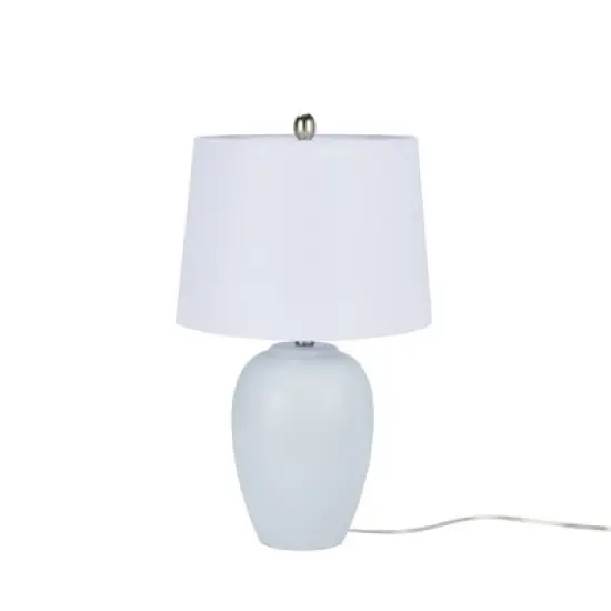 23" Farmhouse Ceramic Urn Pot Table Lamp - Nourison image {13}