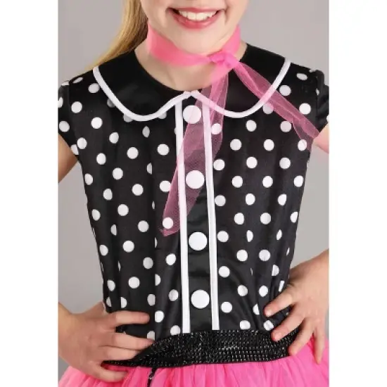 HalloweenCostumes.com Girl's Classic Sock Hop Halloween Costume | Kid's 50's Retro Rock and Roll Attire for Themed Parties image {4}