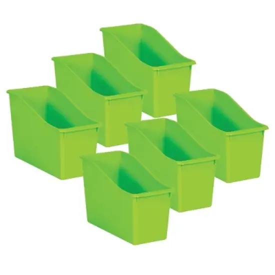 Teacher Created Resources&reg; Lime Plastic Book Bin, Pack of 6 image {3}
