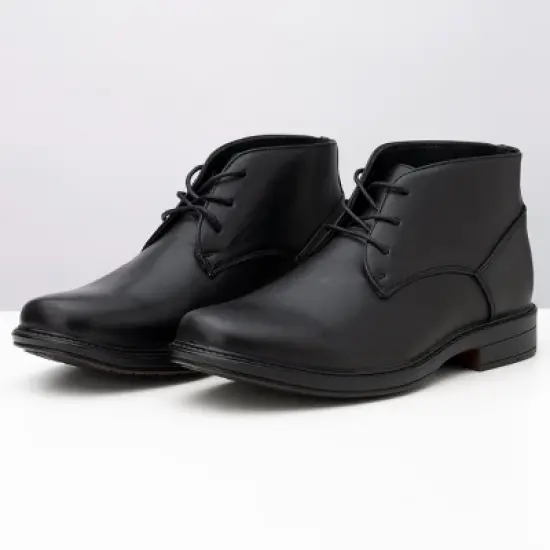 Alpine Swiss Mens Leather Lined Dressy Ankle Boots image {5}