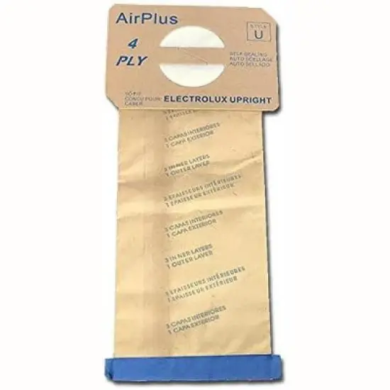 EnviroCare Replacement 4 Layer Filtration Vacuum Cleaner Dust Bags Made to fit Electrolux Style U Discovery Uprights 12 Pack image {2}
