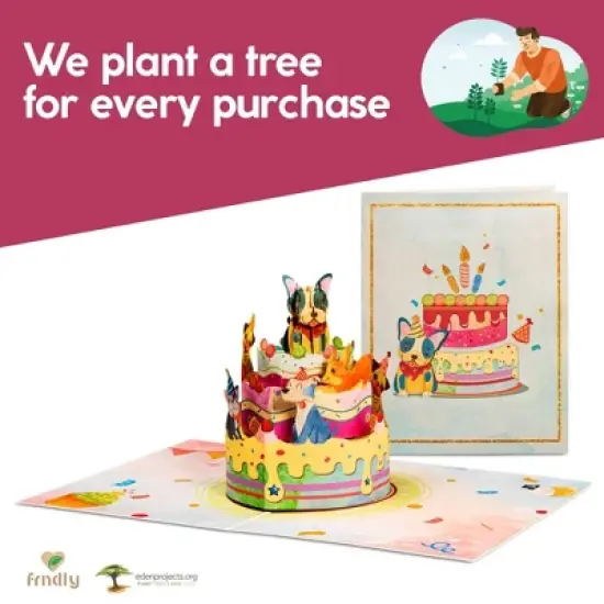 Paper Love Dogs Birthday Cake Pop Up Card image {5}