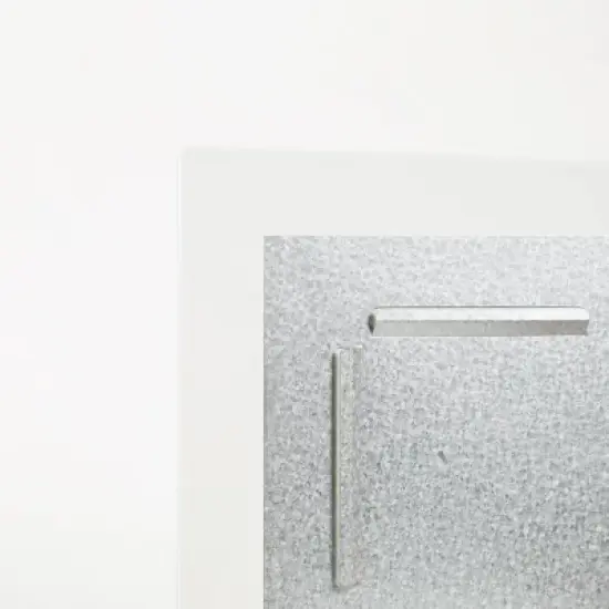 U Brands 36"x24" Frameless Glass Dry Erase Board with Tray White Frosted Surface image {2}