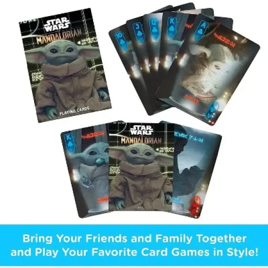 Aquarius Puzzles Star Wars The Mandolorian Grogu Playing Cards image {1}