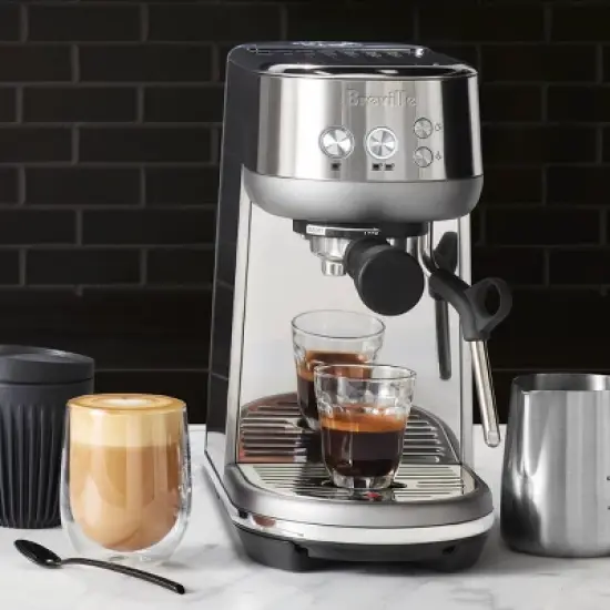 Breville Bambino Stainless Steel Espresso Maker Silver BES450BSS: 15 Bars Pressure, Milk Frother, Dishwasher-Safe Parts image {13}