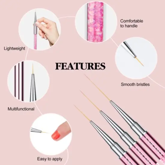 SAVILAND 12-Pack Holographic Gel Polish Set - 0.34 fl.oz Metallic Chrome & Base/Top Coats Kit for Nail Art, UPC Compliant. image {3}