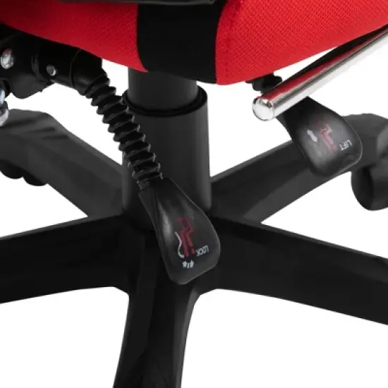 Vinsetto Ergonomic Home Office Chair High Back Armchair Computer Desk Recliner with Footrest, Mesh Back, Lumbar Support and Wheels image {5}