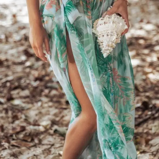 Women's Tropical Leaf Cover-Up Bottom - Cupshe image {5}