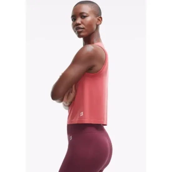 Peloton Women's Seamless Muscle Tank, Brick Red image {1}