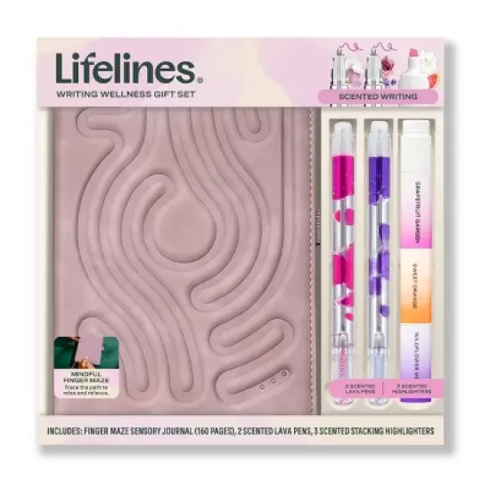 Lifelines Writing Bundle with Lava Pen and Journal Highlighter Black image {9}