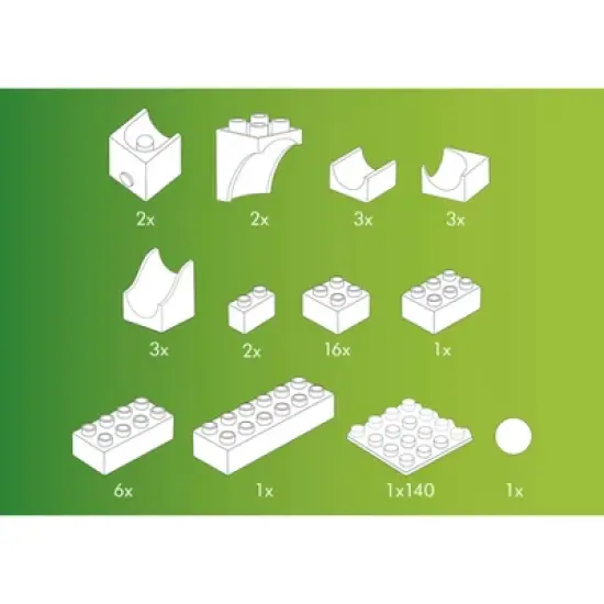 Hubelino Marble Run - 41-Piece Catapult Expansion Set image {5}