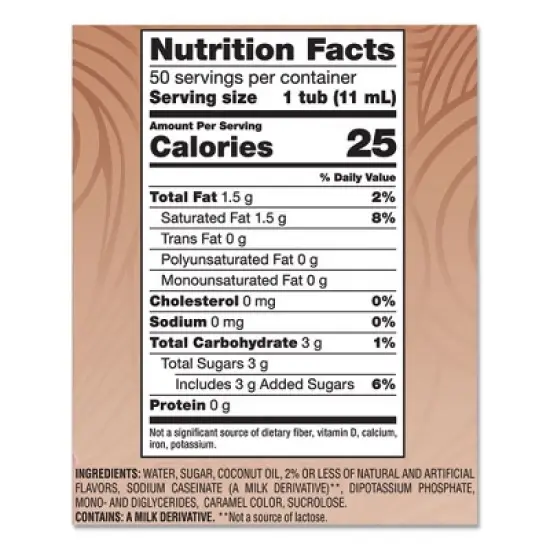 Coffee mate Liquid Coffee Creamer, Vanilla Caramel, 0.38 oz Mini Cups, 50/Box image {2}