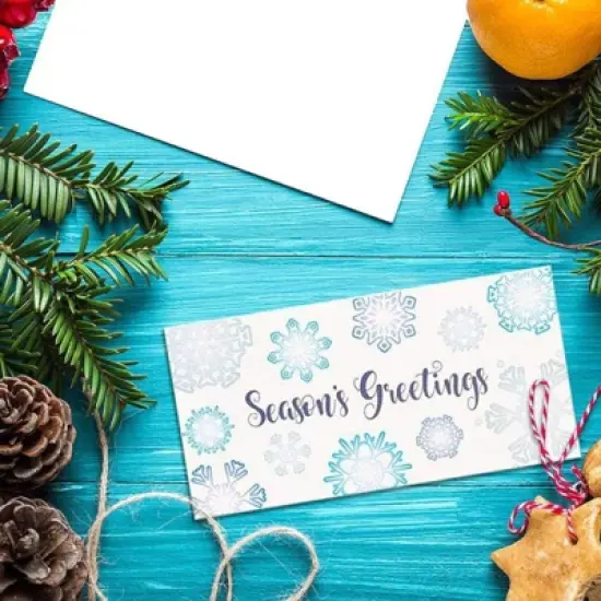 Best Paper Greetings 36 Pack Christmas Money Cards with Envelopes, 6 Holiday Snowflake Designs (3.6 x 7.25 In) image {2}