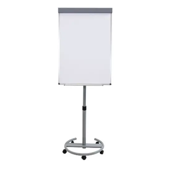 Sunnydaze Adjustable Height Magnetic Mobile Whiteboard and Flipchart Easel - 59" to 78" H image {12}
