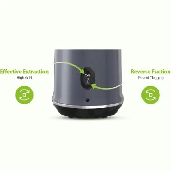 Ecoself Cold Press Juicer &ndash; 5.3" Large Feed Chute, 1.7L Capacity, Slow Masticating Juicer for Maximum Nutrients, Easy to Clean Juicer Machine Grey image {11}