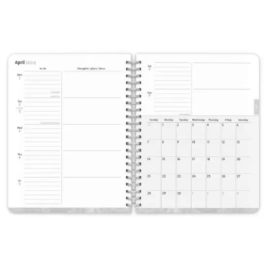 Brush Dance 2024 Weekly/Monthly Planner 7.125"x7.75" Mindful Living image {2}
