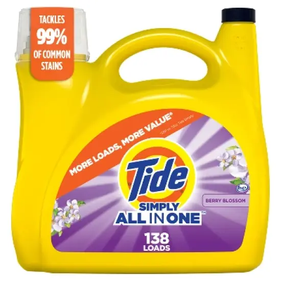 Tide Simply Berry Blossom Liquid Laundry Detergent - 182 fl oz image {8}