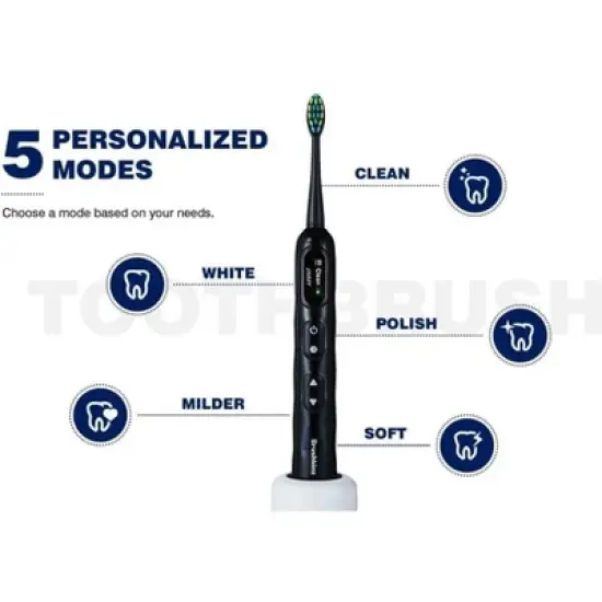 Novelty Gift Brushkinz Electric Toothbrush Personalized Sonic Electric Toothbrush for Adults - Custom Name Input, 5 Modes - Waterproof Toothbrush image {3}