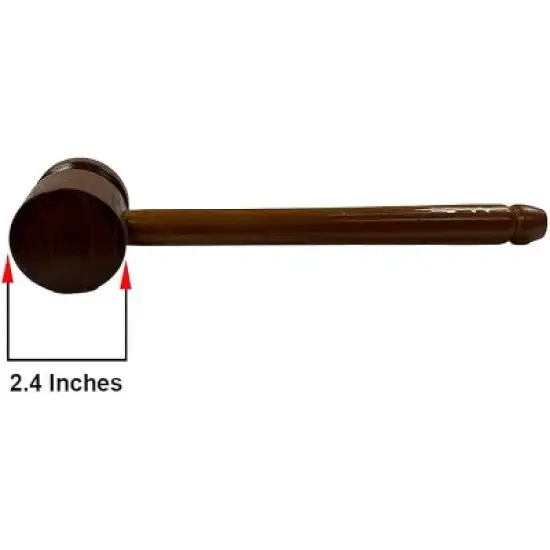 AMBER Sporting Goods Cricket Stump Wooden Mallet Wooden Mallet/Hammer for Knocking and Bat Preparation image {4}