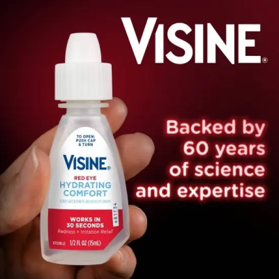 Visine Advanced Redness + Irritation Relief Eye Drops - 0.5 fl oz image {2}