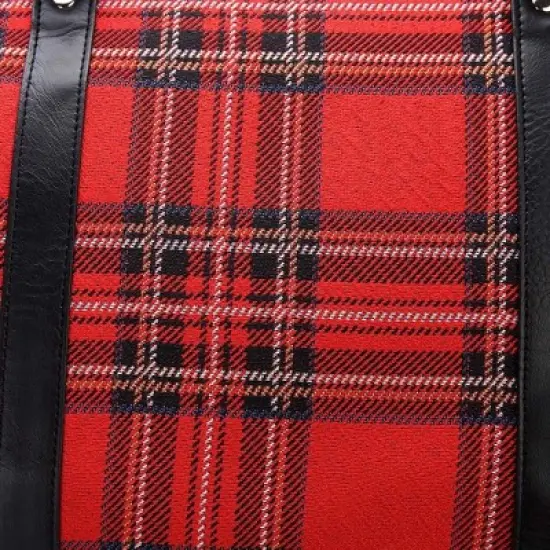 Signare USA Royal Stewart Tartan Red Big Holdall/Duffel Bag image {8}