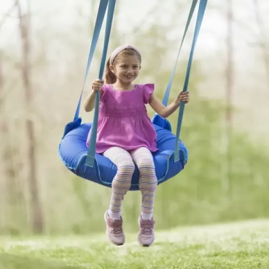 HearthSong 27-Inch Inflatable Flying Saucer Sensory Swing for Indoor or Outdoor Use image {12}