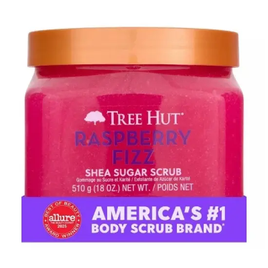 Tree Hut Raspberry Fizz Shea Sugar Scrub - 18oz image {2}