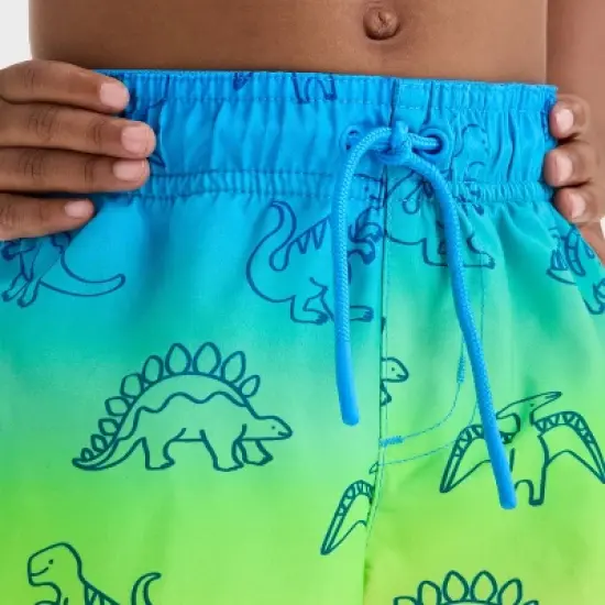 Toddler Boys' Dinosaur Printed Ombre Swim Shorts - Cat & Jack&trade; image {2}