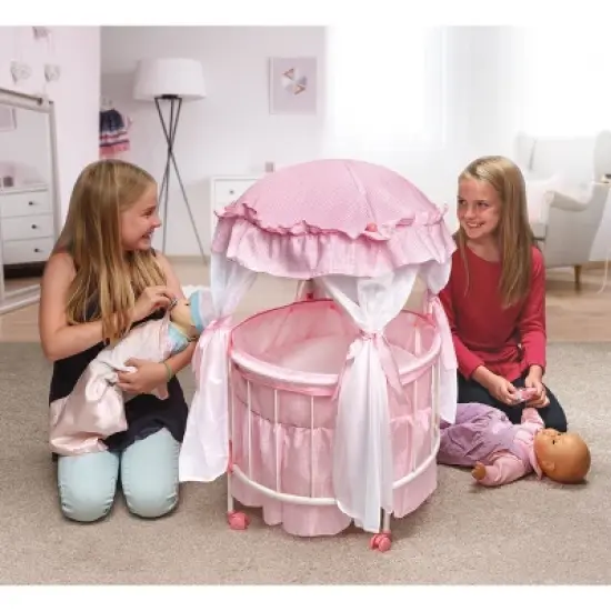 Badger Basket Royal Pavilion Round Doll Crib image {1}