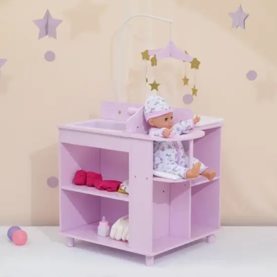 Olivia's Little World - Twinkle Stars Princess Baby Doll Changing Station with Storage image {2}