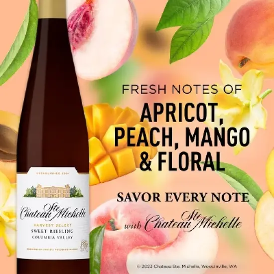 Chateau Ste. Michelle Harvest Select Riesling White Wine - 750ml Bottle image {5}
