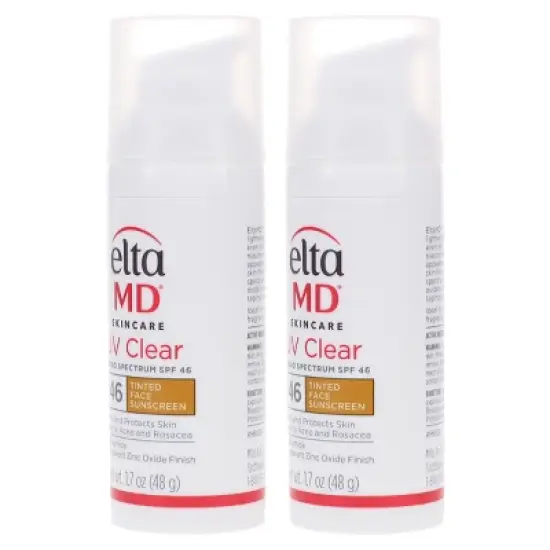 EltaMD UV Clear Broad Spectrum SPF 46 Tinted Face Sunscreen 1.7 oz 2 Pack image {1}