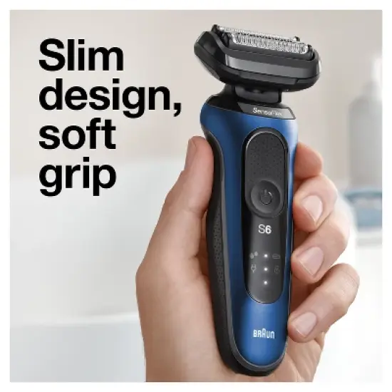 Braun Series 6-6020s Men's Rechargeable Wet & Dry Electric Foil Shaver image {5}