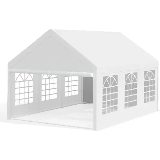 Party Tent Heavy Duty, Large Wedding Tent Event Shelter with Removable Sidewalls, Outdoor Steel Carport, Commercial Tents for Birthday Party image {6}