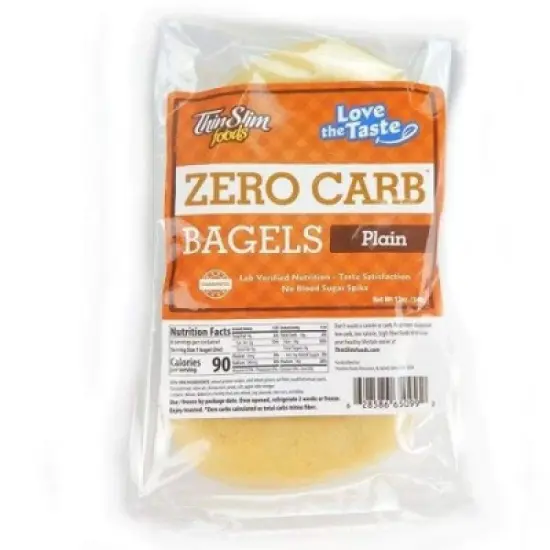 Thinslim Foods Bagel Plain Low Carb - Case of 6 - 12 oz image {1}