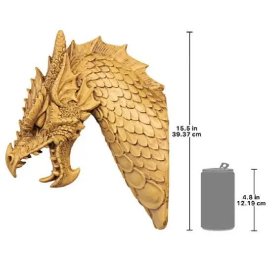 Design Toscano Head of the Beast Dragon Wall Sculpture image {7}