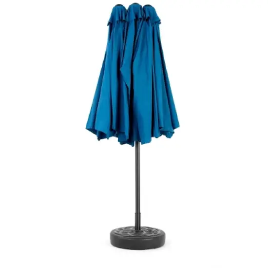 Sapphtopaz 14.8Ft Patio Umbrella Double Sided Outdoor Waterproof Large Umbrella Sun Shades with Crank for Garden, Pool, Backyard, Patio image {2}
