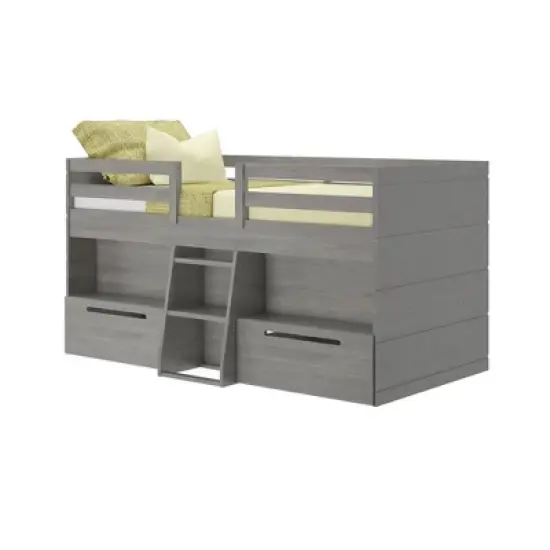 Max & Lily Farmhouse Low Loft with 2 Drawers image {8}