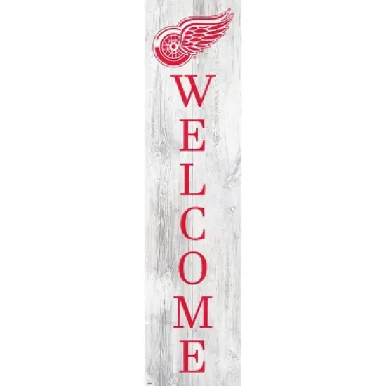 NHL Detroit Red Wings 48" Welcome Leaner image {3}