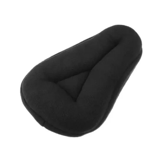 Unique Bargains Bike Bicycle Thickened Saddle Seat Cover Comfort Pad Padded Soft Cushion Plush Black image {4}