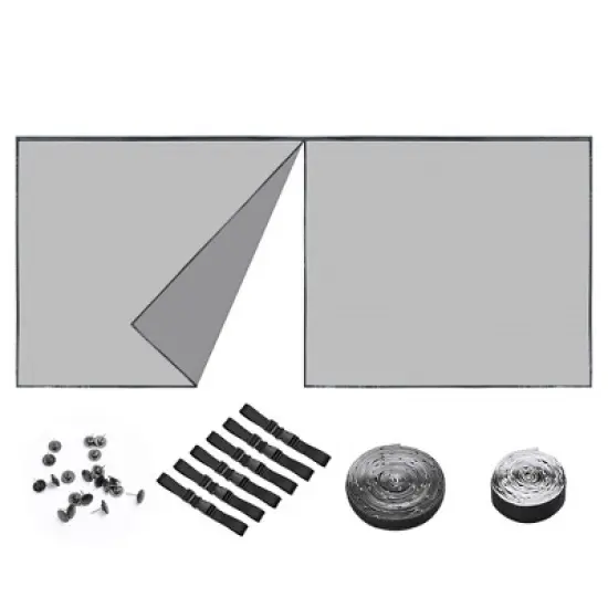 Yescom 16x7 Ft Garage Door Screen image {4}