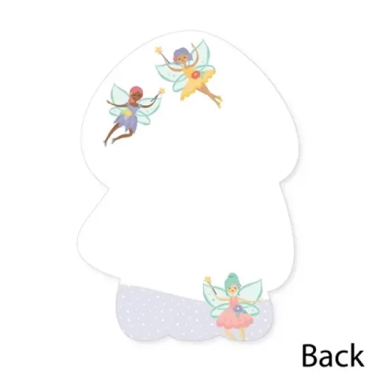 Big Dot of Happiness Let's Be Fairies - Shaped Thank You Cards - Fairy Garden Birthday Party Thank You Note Cards with Envelopes - Set of 12 image {3}