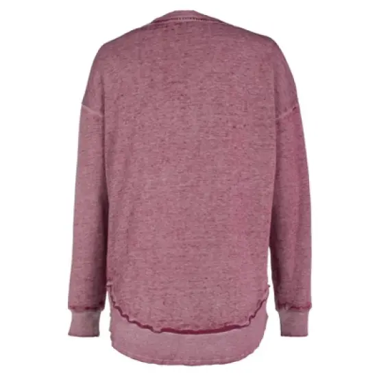 NBA Cleveland Cavaliers Women's Burnout Crew Neck Fleece Sweatshirt image {1}