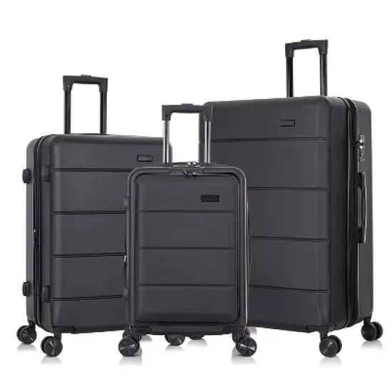 InUSA Elysian Lightweight Hardside Carry On Spinner 3pc Luggage Set image {16}
