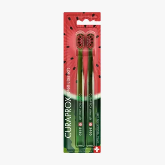 Curaprox CS 5460 Watermelon Summer Edition, Ultra Soft Toothbrush for Gentle and Powerful Daily Cleaning image {3}