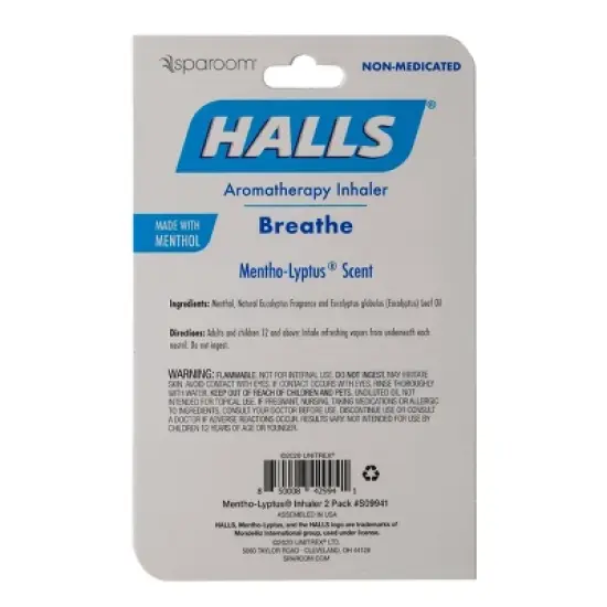 Halls by SpaRoom Mentho-Lyptus Inhaler - 2pk image {3}