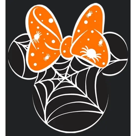 Women's Mickey & Friends Minnie Web Silhouette Racerback Tank Top image {1}